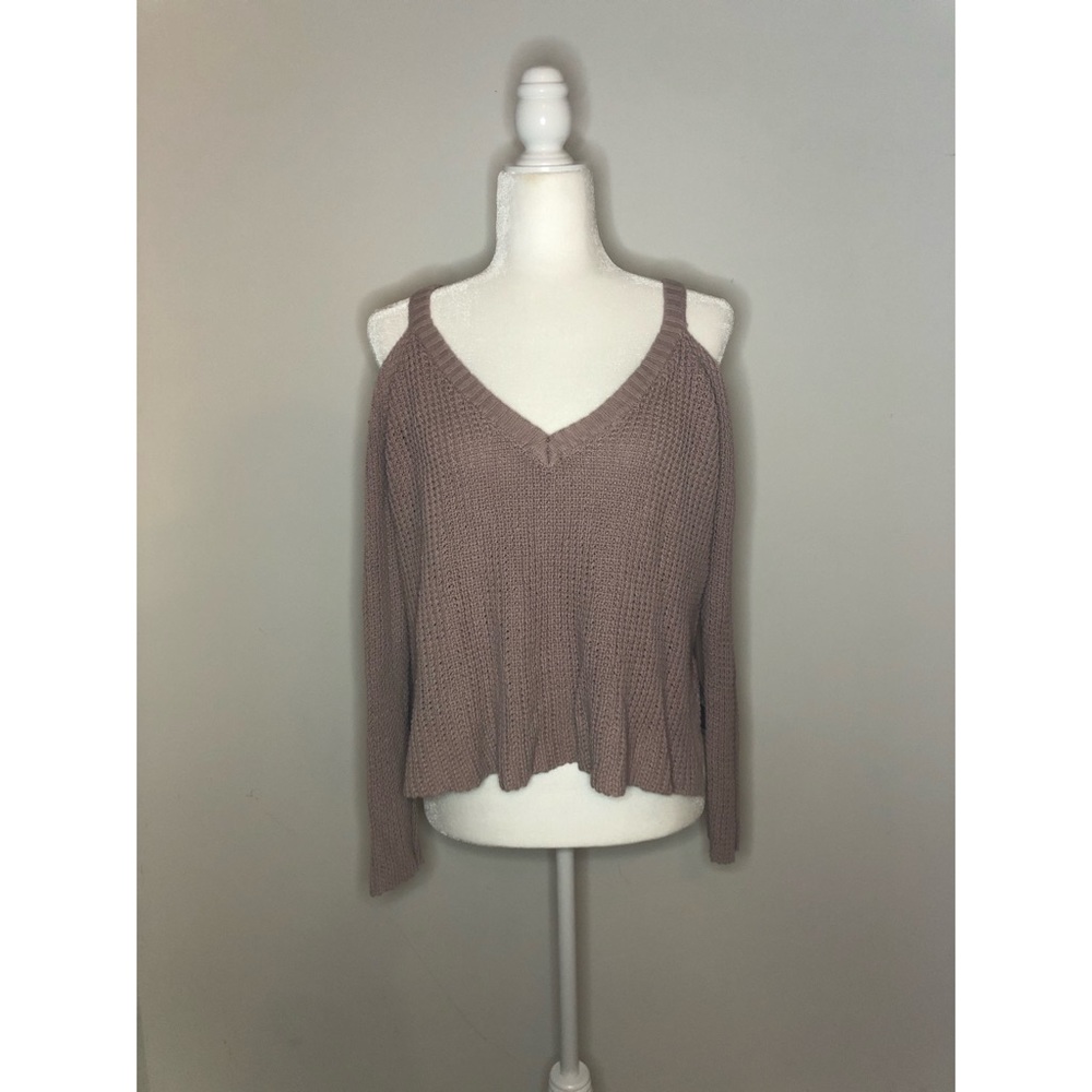 L.A. Hearts Cold Shoulder Knitted Sweater